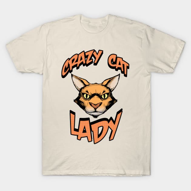 Crazy Cat Lady T-Shirt by Samax